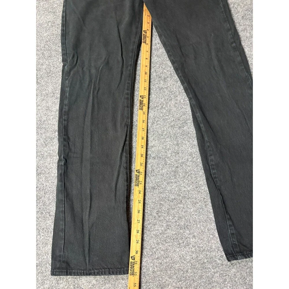 Levis 501 Mens Jeans Premium Black 34 x 34 Denim